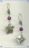 Sterling silver and Amethyst Earrings - Click for a larger picture