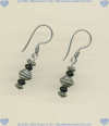 Bali sterling silver and black onyx Earrings - Click for a larger picture