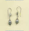 Sterling silver lady bug beads on handmade French hook earwires.				
 - Click for a larger picture