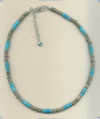 Sterling Silver and Turquoise Necklace - Click for a larger picture