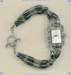 Stainless Steel, Sterling Silver and Hematite Watch - Click for a larger picture
