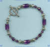 Sterling silver and Amethyst Bracelet - Click for a larger picture