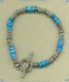 Turquoise and Sterling silver Bracelet - Click for a larger picture