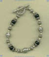 Black onyx and sterling silver Bracelet - Click for a larger picture