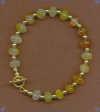 Natural Carnelian and 14K Gold Fill Bracelet - Click for a larger picture