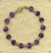 Amethyst Quartz and 14K/Gold fill Bracelet - Click for a larger picture