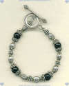 Sterling Silver and Black Onyx Bracelet - Click for a larger picture