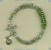 Peridot and Bali sterling silver Bracelet - Click for a larger picture