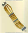 Hessionite garnet and handmade sterling silver bracelet.
- Click for a larger picture