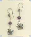 Sterling silver and Amethyst Earrings - Click for a larger picture