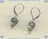 Bali sterling silver, freshwater pearls and sterling silver leverback ear wire Earrings - Click for a larger picture