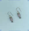 Sterling silver, Lavender chalcedony and Iolite Earrings - Click for a larger picture