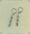 Turquoise and Sterling silver Earrings - Click for a larger picture