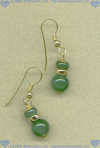 Polar jade and 14K Gold fill Earrings - Click for a larger picture