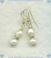 Freshwater pearls and 14K Gold fill Earrings - Click for a larger picture