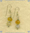 Natural Carnelian and 14K Gold Fill Earrings - Click for a larger picture