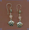Rose Quartz and Sterling Silver Earrings - Click for a larger picture