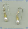 Citrine, Freshwater pearls and 14K/GF Earrings - Click for a larger picture