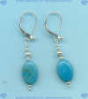 Turquoise and Sterling silver Earrings - Click for a larger picture