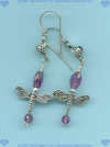 Amethyst and Sterling silver Earrings - Click for a larger picture
