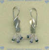 Sterling silver and Sapphire Earrings - Click for a larger picture