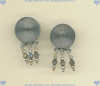 Bali Sterling Silver, Labradorite and Freashwater Pearls Earrings - Click for a larger picture