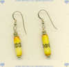Hand Carved Dyed Bone, Gold Fill and Brass French Hook Earrings.
- Click for a larger picture