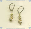 Gold fill leverback beaded earrings. - Click for a larger picture