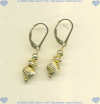 Gold fill leverback beaded earrings. - Click for a larger picture