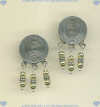 Two-tone 14k/gold fill and hand made sterling silver post earrings. - Click for a larger picture