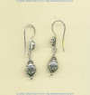 Sterling silver lady bug beads on handmade French hook earwires.
- Click for a larger picture