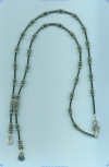 Hematite and handcrafted Bali sterling silver beads Necklace - Click for a larger picture