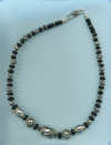 Black onyx, sterling silver Necklace - Click for a larger picture