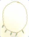 Gold fill (14K), Vermeil (24K/SS), Aventurine and Freshwater pearls Necklace - Click for a larger picture