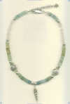 Beryl, Thai Hill Tribe silver (95% silver) and Bali silver (sterling - 92.5%) Necklace - Click for a larger picture