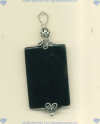 Black onyx and sterling silver pendant. - Click for a larger picture