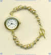 14K/Gold fill corrugated twist bead watch. - Click for a larger picture